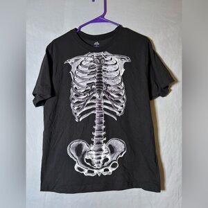 Men's Black Skeleton Graphic Tee